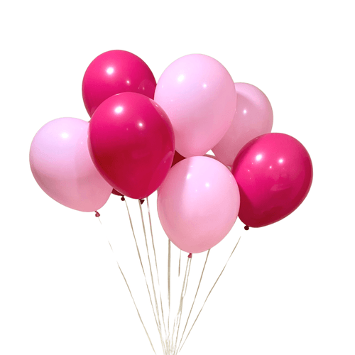 BOUQUET BALLOON ROSE (12 UNIDADES)