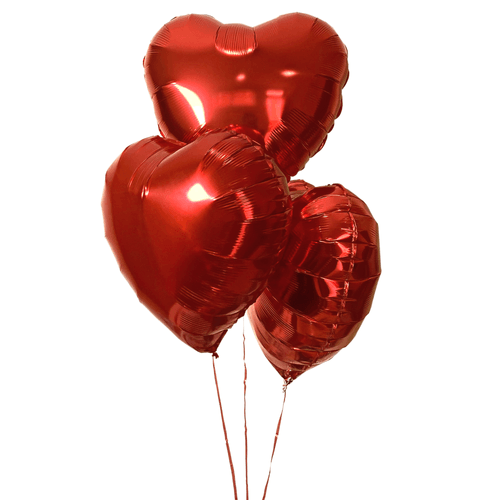 BOUQUET BALLOON HEART (3 BALÕES DE CORAÇÃO)