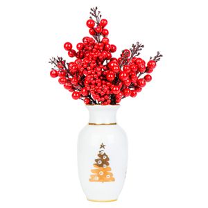 ARRANJO CHRISTMAS TREE GALHOS AMORAS VERMELHAS